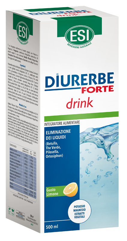 ESI DIURERBE FORTE DRINK LIMONE 500 ML - Farmacia Dott. Pasquale Russo