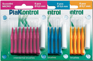 PLAKKONTROL SCOVOLINO CON MANICO MIDI 0,7 8 PEZZI - Farmacia Dott. Pasquale Russo