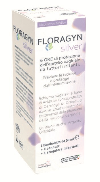 FLORAGYN SILVER SCHIUMA VAGINALE CON ARGENTO COLLOIDALE 50 ML - Farmacia Dott. Pasquale Russo