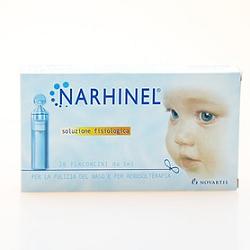 SOLUZIONE FISIOLOGICA PER ASPIRATORE NASALE NARHINEL 20 FIALE DA 5ML - Farmacia Dott. Pasquale Russo