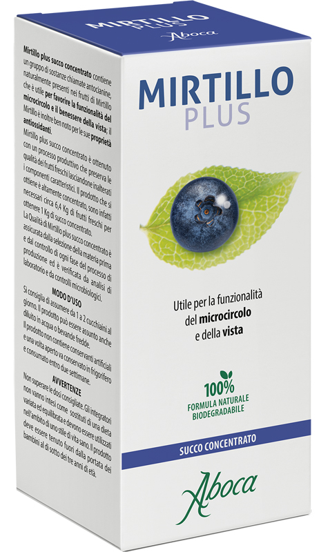 MIRTILLO PLUS SUCCO CONCENTRATO 100 ML - Farmacia Dott. Pasquale Russo