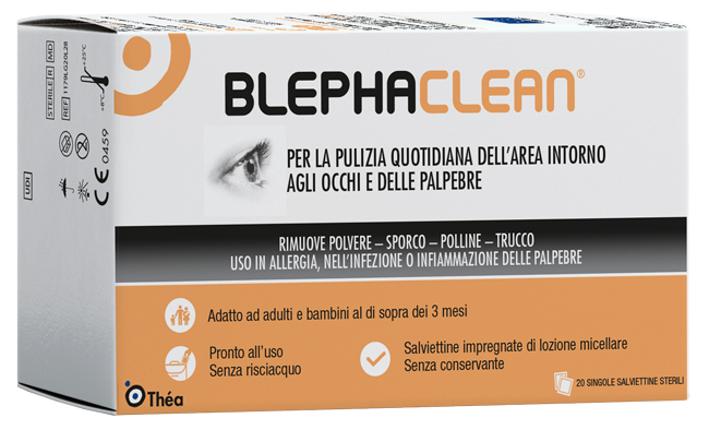 BLEPHACLEAN GARZE OCULARI STERILI A BASE DI ACIDO IALURONICO 20 PEZZI - Farmacia Dott. Pasquale Russo