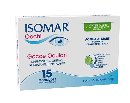 ISOMAR OCCHI GOCCE OCULARI ALL'ACIDO IALURONICO 0,20% 15 FLACONCINI - Farmacia Dott. Pasquale Russo