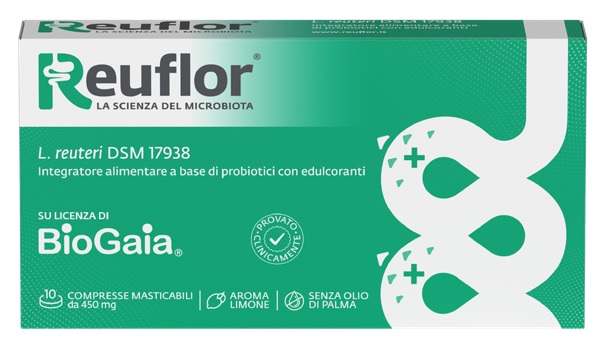 REUFLOR 10 COMPRESSE MASTICABILI AROMA LIMONE - Farmacia Dott. Pasquale Russo