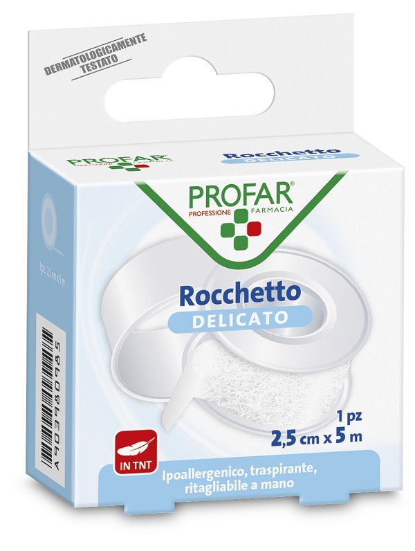 CEROTTO ROCCHETTO TESSUTO NON TESSUTO DELICATO CM 2,5X5 M PROFAR - Farmacia Dott. Pasquale Russo