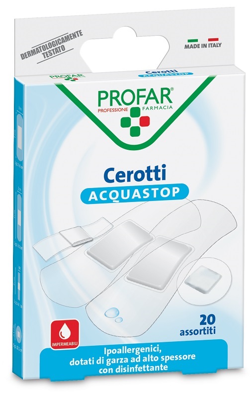 CEROTTO ACQUASTOP ASSORTITI PROFAR 20 PEZZI - Farmacia Dott. Pasquale Russo