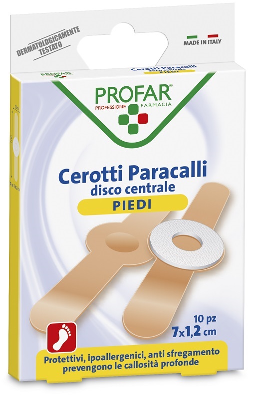 CEROTTO PARACALLI PROFAR 7X1,2 CM 10 PEZZI - Farmacia Dott. Pasquale Russo