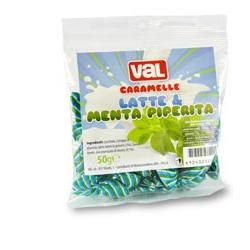 VAL CARAMELLA LATTE MENTA BUSTA 50 G - Farmacia Dott. Pasquale Russo