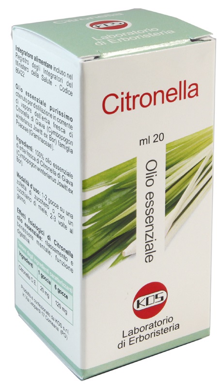 CITRONELLA OLIO ESSENZIALE 20 ML - Farmacia Dott. Pasquale Russo