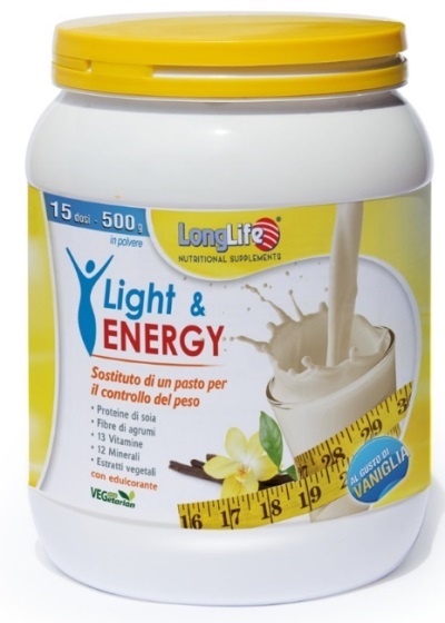 LONGLIFE LIGHT & ENERGY VANIGLIA 500 G - Farmacia Dott. Pasquale Russo