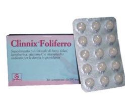 CLINNIX FOLIFERRO 30 COMPRESSE - Farmacia Dott. Pasquale Russo