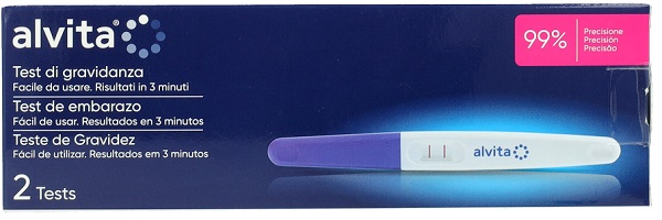 TEST DI GRAVIDANZA ALVITA 2 PEZZI - Farmacia Dott. Pasquale Russo