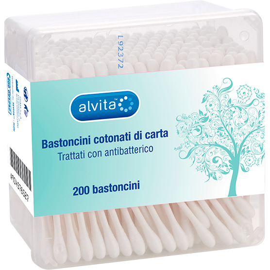 ALVITA BASTONCINI COTONATI DI CARTA 200 PEZZI - Farmacia Dott. Pasquale Russo