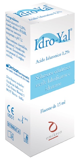 IDRO-YAL SOLUZIONE OFTALMICA LUBRIFICANTE IDRATANTE ACITO IALURONICO 0,2% 15 ML - Farmacia Dott. Pasquale Russo