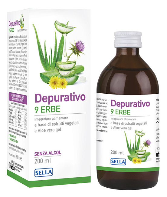DEPURATIVO 9 ERBE 200 ML - Farmacia Dott. Pasquale Russo