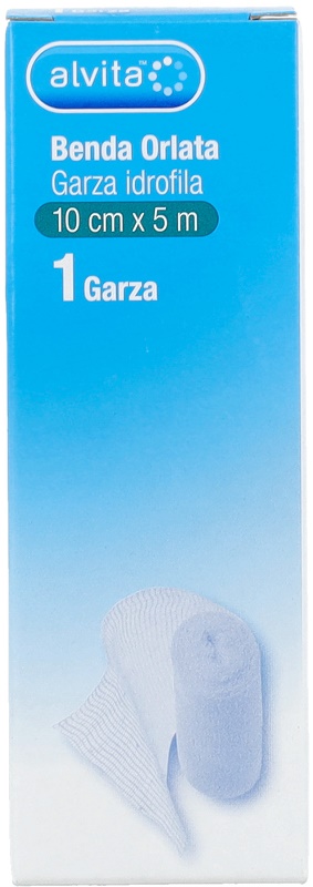 BENDA ORLATA GARZA IDROFILA ALVITA 10X500CM - Farmacia Dott. Pasquale Russo