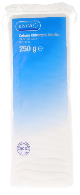 COTONE CHIRURGICO IDROFILO ALVITA 100% PURO COTONE 250 G - Farmacia Dott. Pasquale Russo