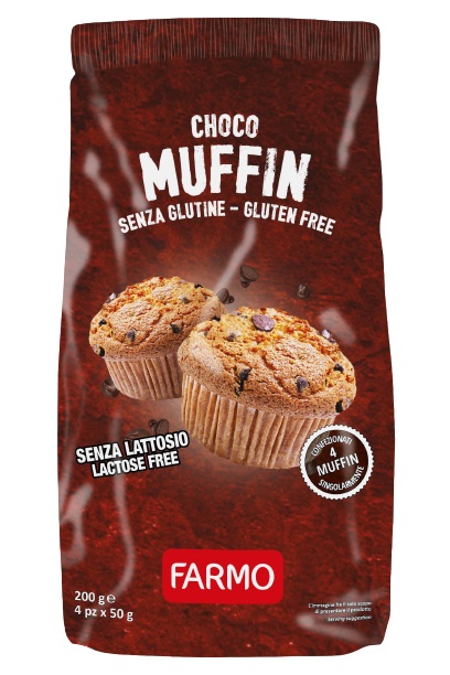 FARMO CHOCOMUFFIN CON GOCCE DI CIOCCOLATO 4 X 50 G - Farmacia Dott. Pasquale Russo