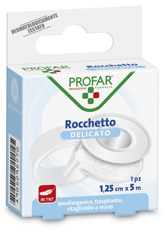 CEROTTO ROCCHETTO TESSUTO NON TESSUTO DELICATO CM 1,25X5 M PROFAR - Farmacia Dott. Pasquale Russo