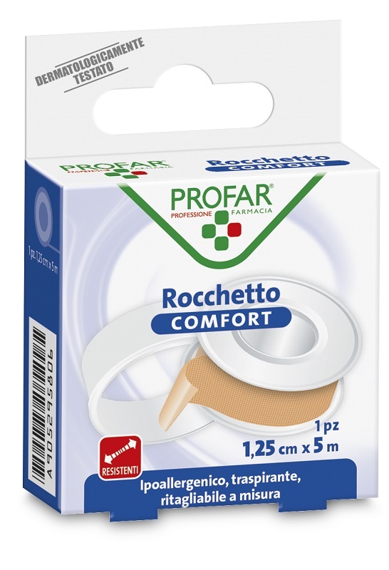 CEROTTO ROCCHETTO IN TELA COMFORT CM 1,25X5 M PROFAR - Farmacia Dott. Pasquale Russo