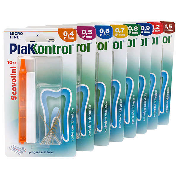 PLAKKONTROL MINIGRIP SCOVOLINO 0,6 MM 10 PEZZI - Farmacia Dott. Pasquale Russo