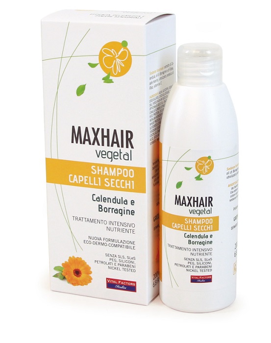 MAXHAIR VEGETAL SHAMPOO CAPELLI SECCHI 200 ML - Farmacia Dott. Pasquale Russo