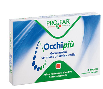 OCCHIPIU' GOCCE OCULARI RINFRESCANTI 10 FL DA 0,5 ML PROFAR - Farmacia Dott. Pasquale Russo
