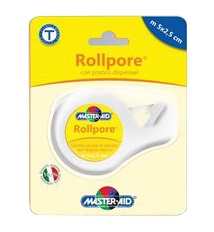 CEROTTO IN ROCCHETTO MASTER-AID ROLLPORE TESSUTO NON TESSUTO CON DISPENSER 2,5CM X 5 M - Farmacia Dott. Pasquale Russo