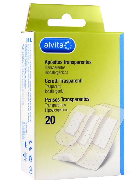 CEROTTO TRASPARENTE 20 PEZZI ALVITA - Farmacia Dott. Pasquale Russo