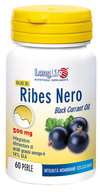 LONGLIFE OLIO RIBES NERO 60 PERLE DI GELATINA - Farmacia Dott. Pasquale Russo