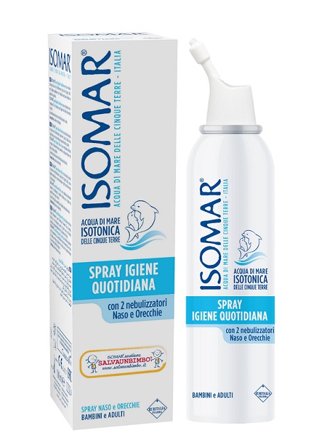 SOLUZIONE ACQUA DI MARE ISOMAR SPRAY IGIENE QUOTIDIANA 100 ML - Farmacia Dott. Pasquale Russo