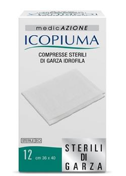 ICOPIUMA GARZA COMPRESSA IDROFILA 36X40CM 12 PEZZI - Farmacia Dott. Pasquale Russo