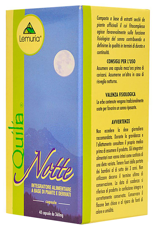 QUILIA NOTTE 40 CAPSULE - Farmacia Dott. Pasquale Russo