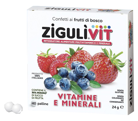 ZIGULI VIT FRUTTIBOSCO 40 CONFETTI - Farmacia Dott. Pasquale Russo