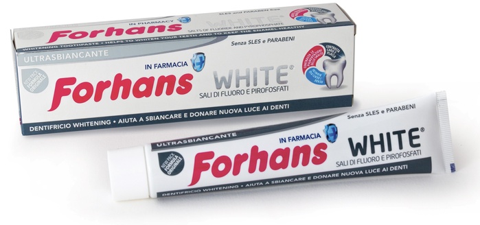 FORHANS SP WHITE DENTIF 75ML - Farmacia Dott. Pasquale Russo