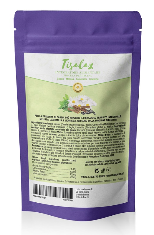 TISALAX MISCELA DI ERBE 100 G TAGLIO TISANA - Farmacia Dott. Pasquale Russo