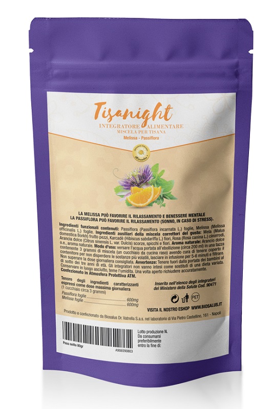 TISANIGHT MISCELA DI ERBE 80 G TAGLIO TISANA - Farmacia Dott. Pasquale Russo