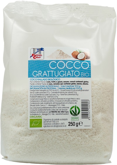 COCCO GRATTUGIATO BIO 250 G - Farmacia Dott. Pasquale Russo