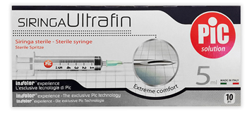 SIRINGA PIC ULTRAFINE 5 ML AGO 14 10 PEZZI - Farmacia Dott. Pasquale Russo