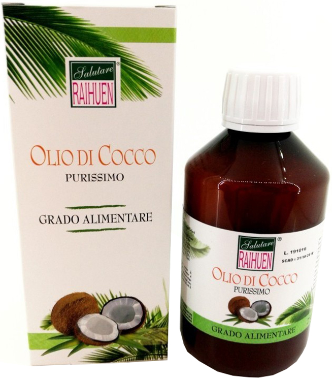 RAIHUEN OLIO COCCO GRADO ALIMENTARE 100 ML - Farmacia Dott. Pasquale Russo
