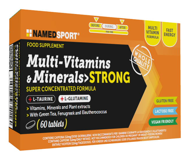 MULTI-VITAMINS&MINERALS STRONG 60 COMPRESSE - Farmacia Dott. Pasquale Russo