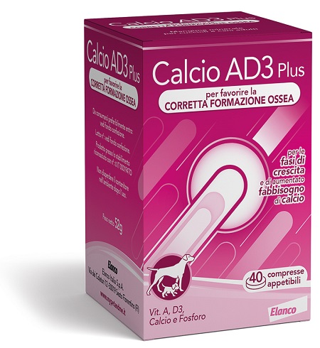 CALCIO AD3 PLUS 40 COMPRESSE APPETIBILI - Farmacia Dott. Pasquale Russo