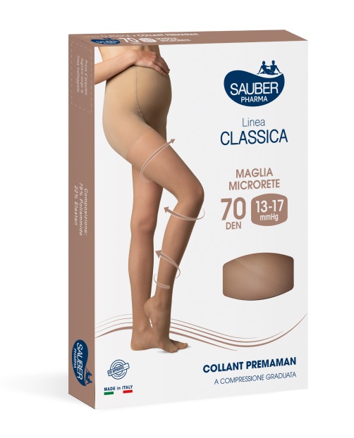 SAUBER COLLANT PREMAMAN 140 DENARI MAGLIA MICRORETE NEUTRO BEIGE 5 LINEA CLASSICA - Farmacia Dott. Pasquale Russo