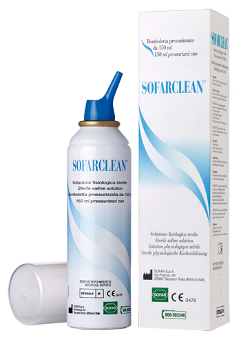 SOLUZIONE FISIOLOGICA SOFARCLEAN 150ML IN BOMBOLETTA PRESSURIZZATA - Farmacia Dott. Pasquale Russo