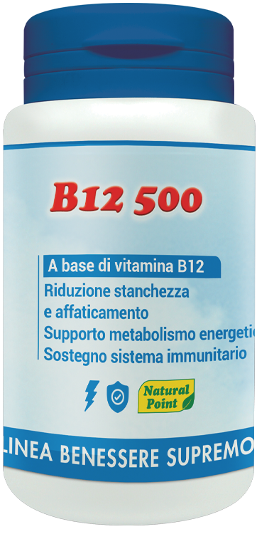 B12 500 CIANOCOBALAMINA 100 CAPSULE VEGETALI - Farmacia Dott. Pasquale Russo