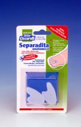 SEPARADITA ANATOMICO PER PIEDE REALIZZATO IN GEL DI SILICONE BIANCO SEMITRASPARENTE SAGOMATO IGIENEPIEDE 2 PEZZI - Farmacia Dott. Pasquale Russo