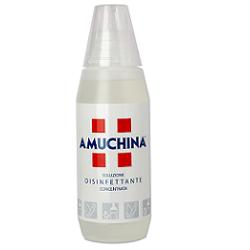 DISINFETTANTE IGIENIZZANTE A BASE DI IPOCLORITO DI SODIO ANTIMICROBICO AD AMPIO SPETTRO D'AZIONE AMUCHINA LIQUIDA 100% 500 ML - Farmacia Dott. Pasquale Russo