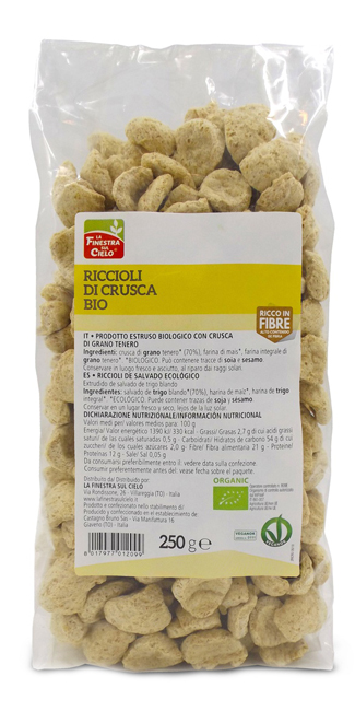 FSC BIOFIBRE+ RICCIOLI DI CRUSCA BIO AD ALTO CONTENUTO DI FIBRA 250 G - Farmacia Dott. Pasquale Russo