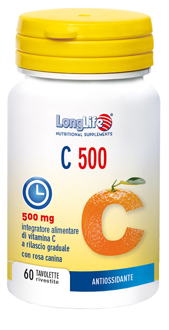 LONGLIFE C 500 T/R 60 TAVOLETTE - Farmacia Dott. Pasquale Russo