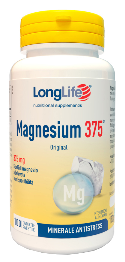 LONGLIFE MAGNESIUM 375 ORIGINAL 375 MG 100 TAVOLETTE - Farmacia Dott. Pasquale Russo